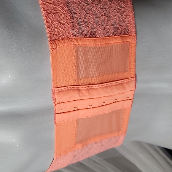 Aerie Tribal Print Strapless Bustier Top SM Coral Pink&Tan - Picture 5 of 5